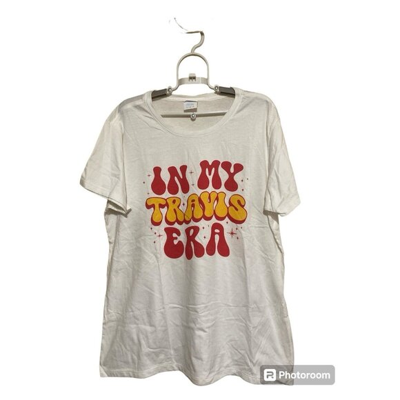 Port & Company T Shirt In My Travis Era Size Large Taylor Swift Chiefs - Picture 1 of 5